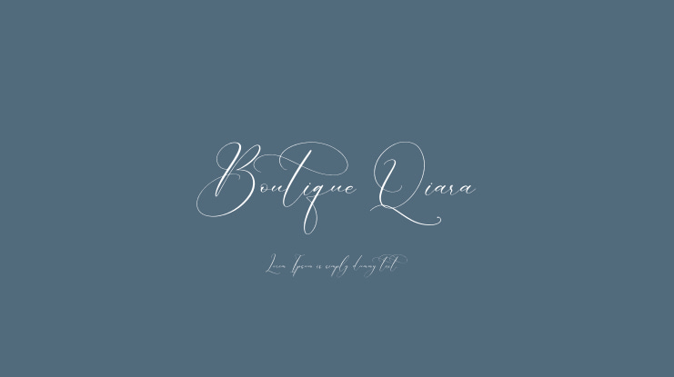 Boutique Qiara Font