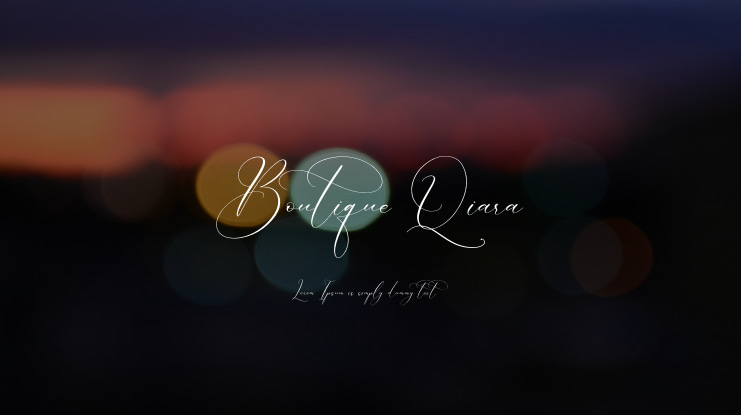 Boutique Qiara Font