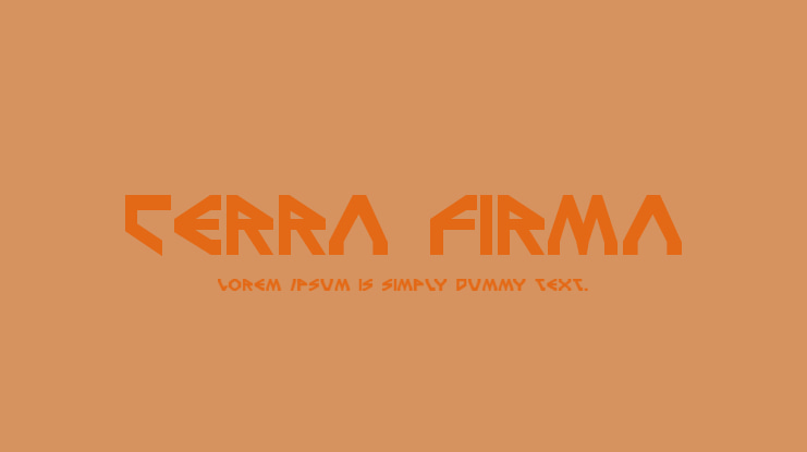 Terra Firma Font Family