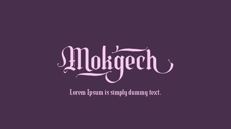 Mokgech Font