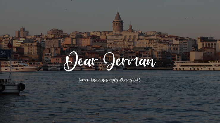 Dear Jerman Font