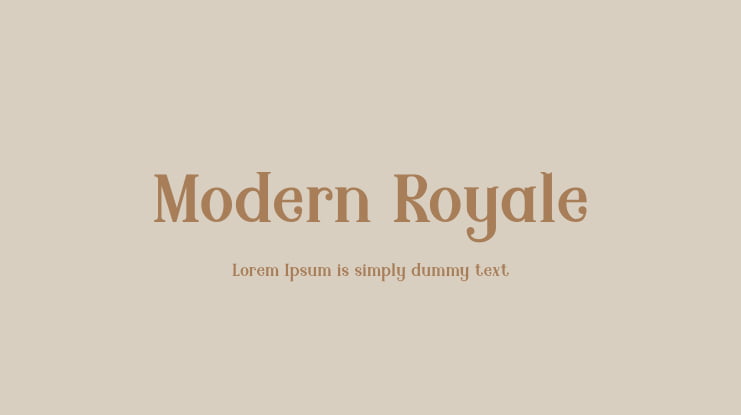 Modern Royale Font