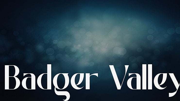 Badger Valley Font