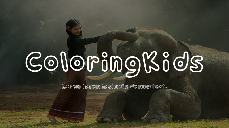 ColoringKids Font