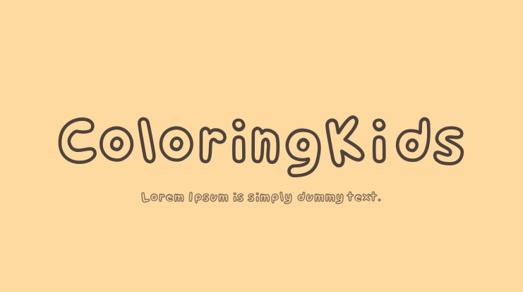 ColoringKids Font