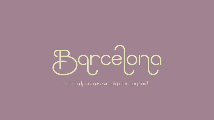 Barcelona Font Family