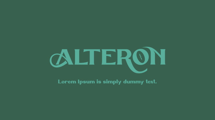 ALTERON Font Family