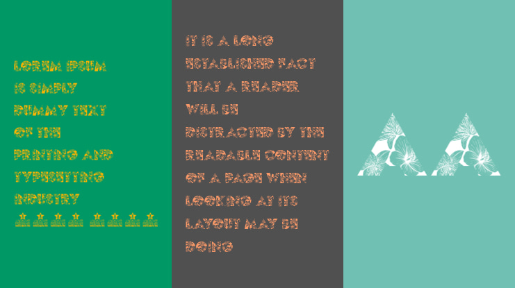 FLOR PERSONAL USE Font