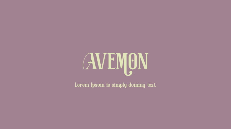 AVEMON Font Family