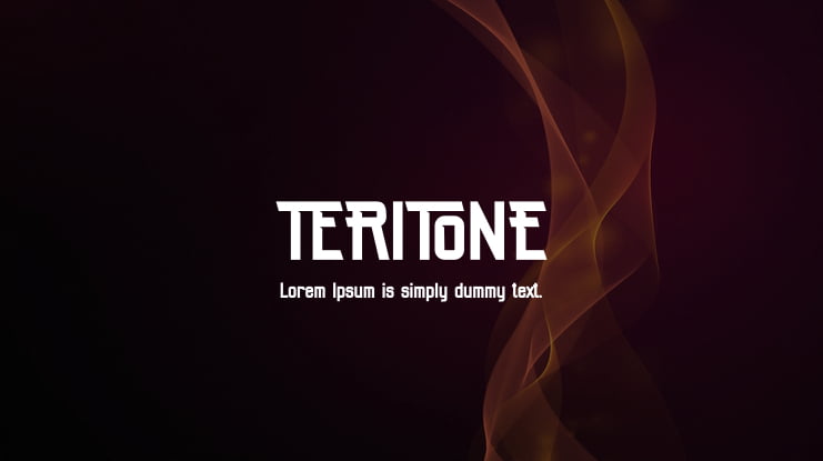 TERITONE Font Family