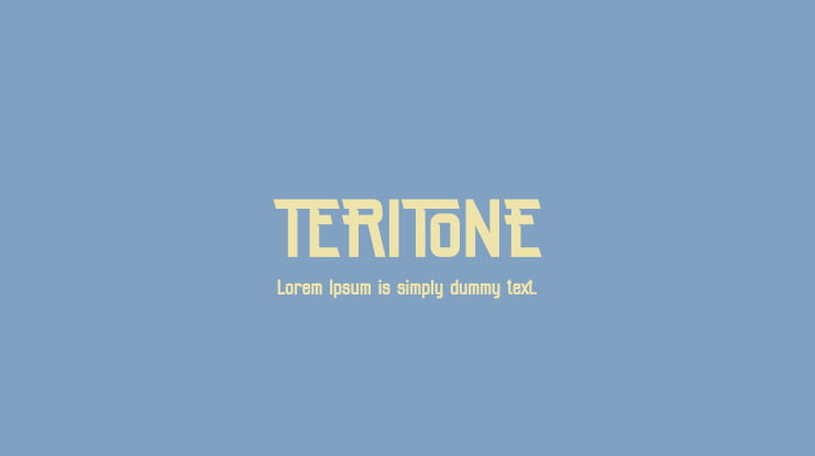 TERITONE Font Family