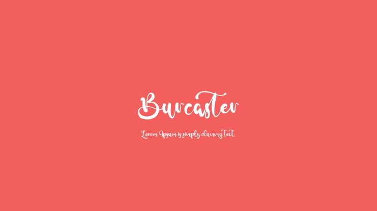 Burcaster Font Family
