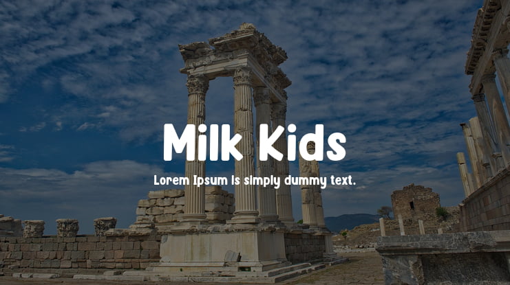 Milk Kids Font
