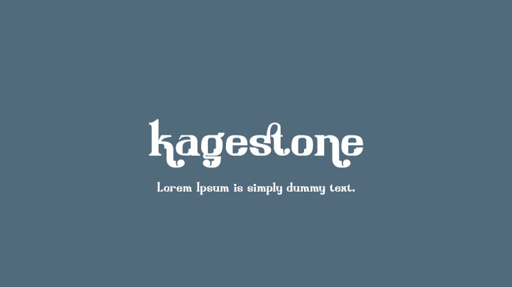 Kagestone Font Family