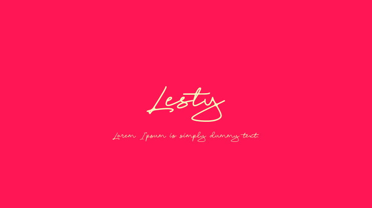 Lesty Font