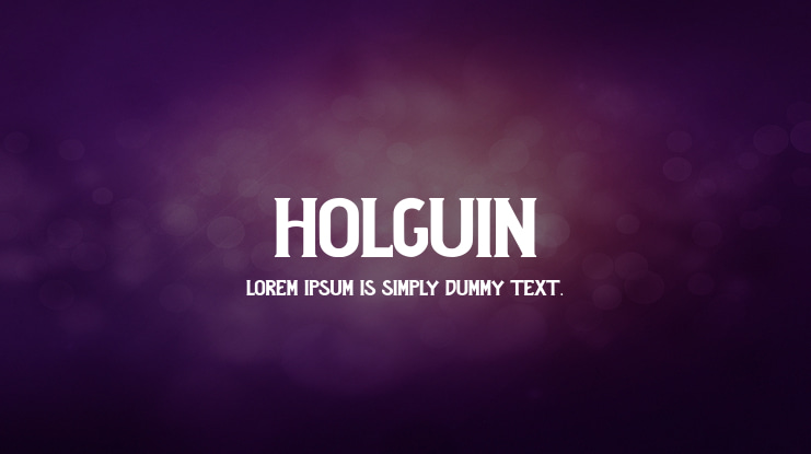 Holguin Font