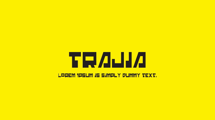 Trajia Font Family