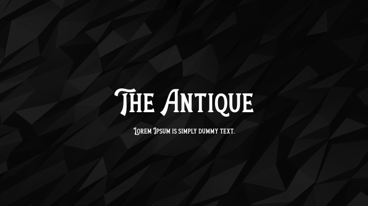 The Antique Font