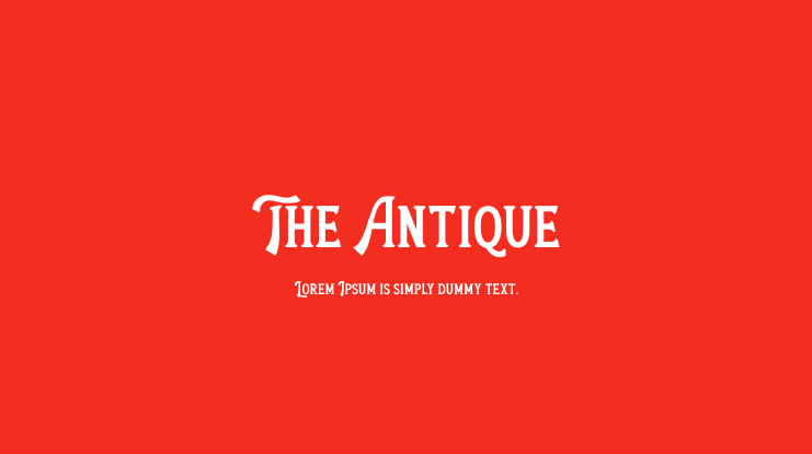 The Antique Font