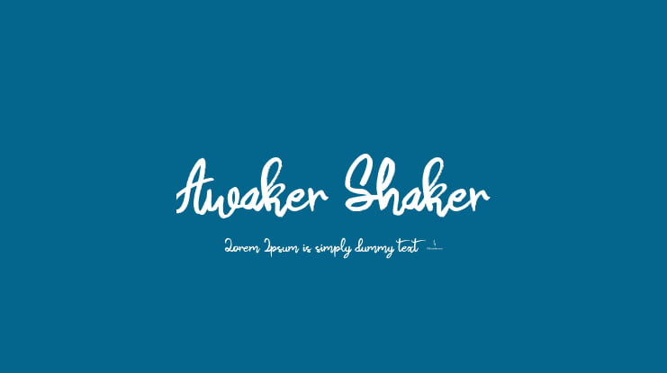 Awaker Shaker Font