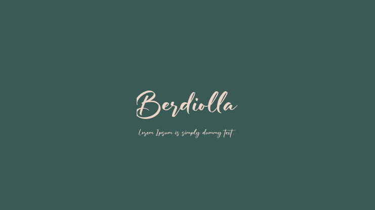 Berdiolla Font