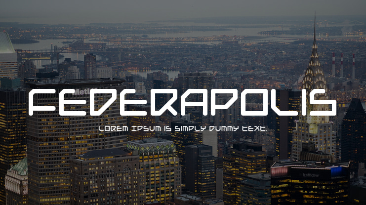 Federapolis Font Family