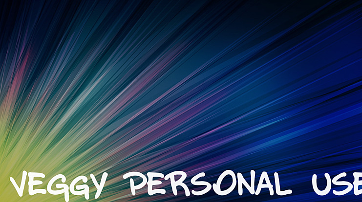 VEGgY PERSONAL USE Font