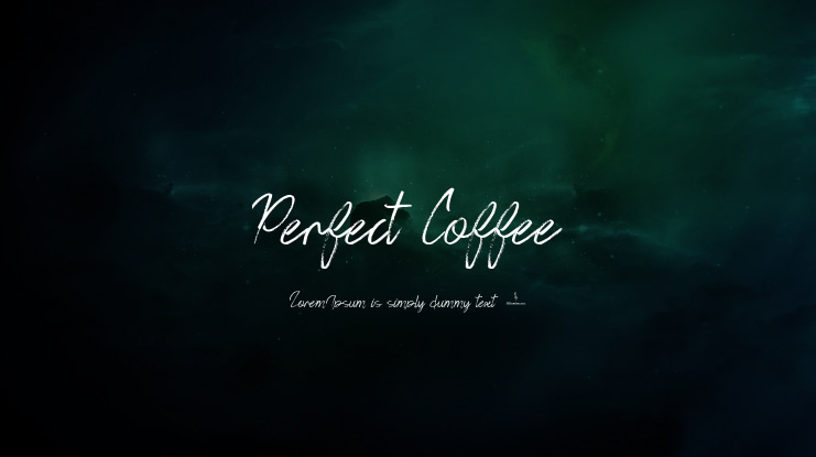 Perfect Coffee Font