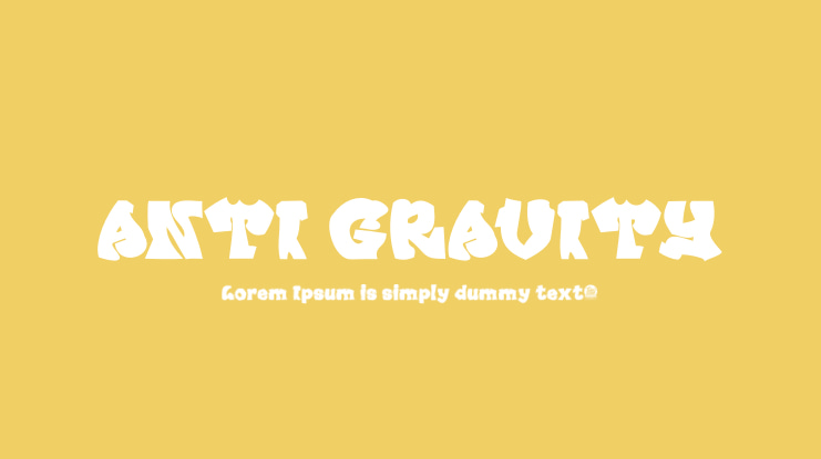ANTI GRAVITY Font Family