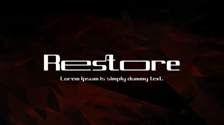 Restore Font Family