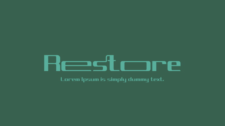 Restore Font Family