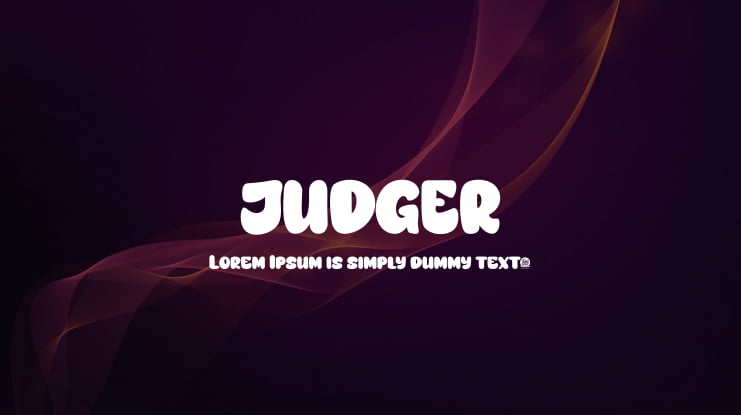 JUDGER Font