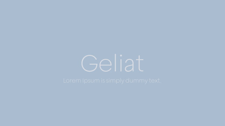 Geliat Font Family