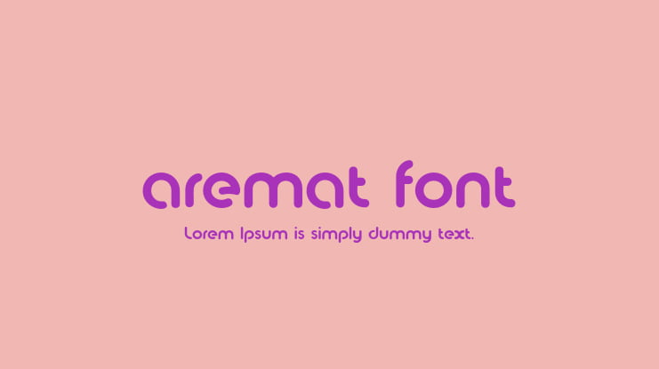 aremat font