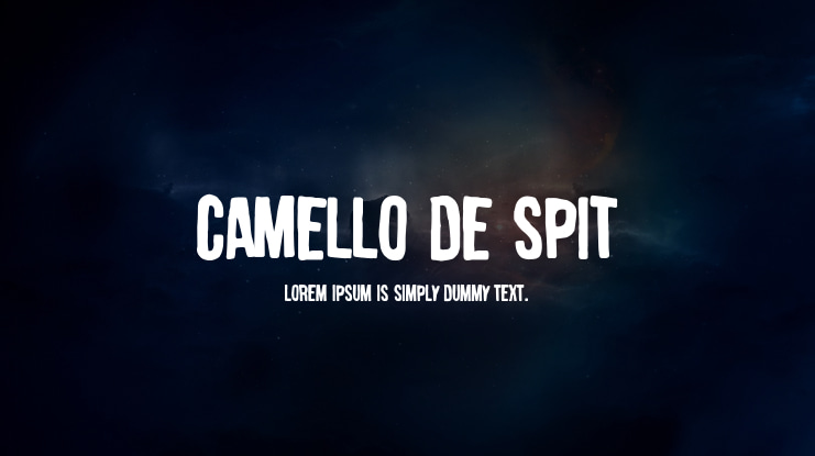 camello de spit Font