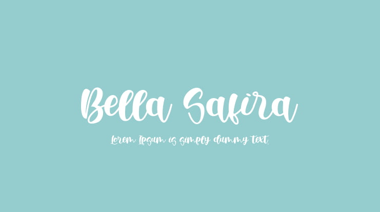 Bella Safira Font