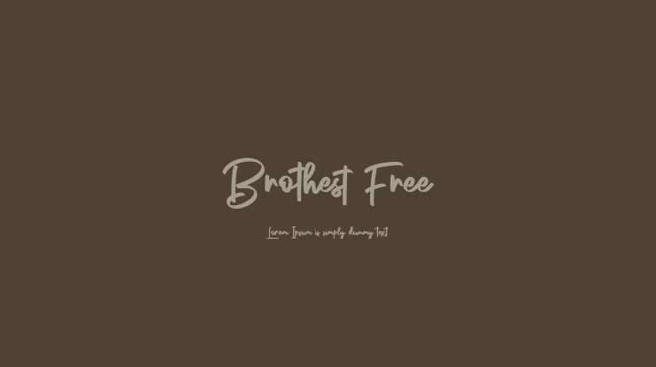 Brothest Free Font