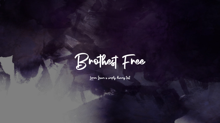 Brothest Free Font