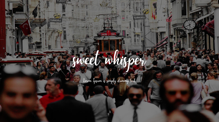 sweet whisper Font