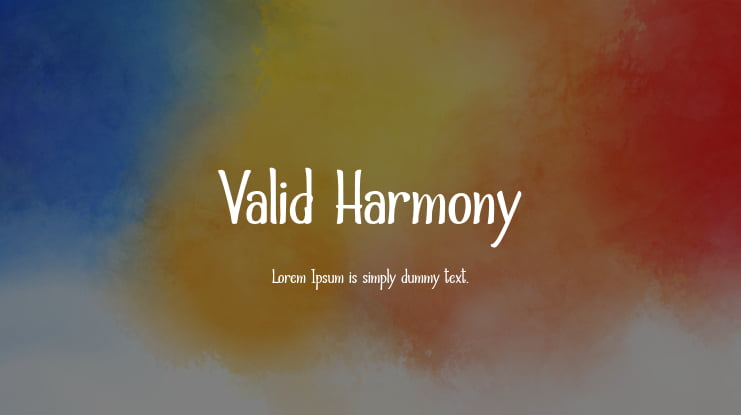 Valid Harmony Font