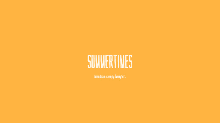 SUMMERTIMES Font