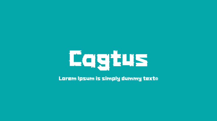 Cagtus Font