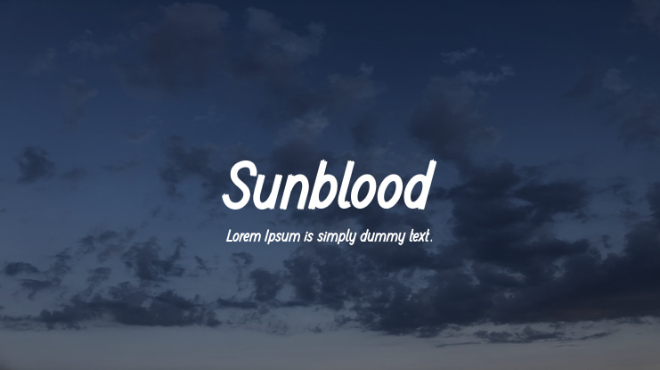 Sunblood Font