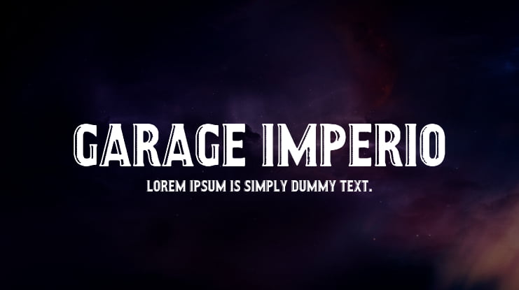 GARAGE IMPERIO Font