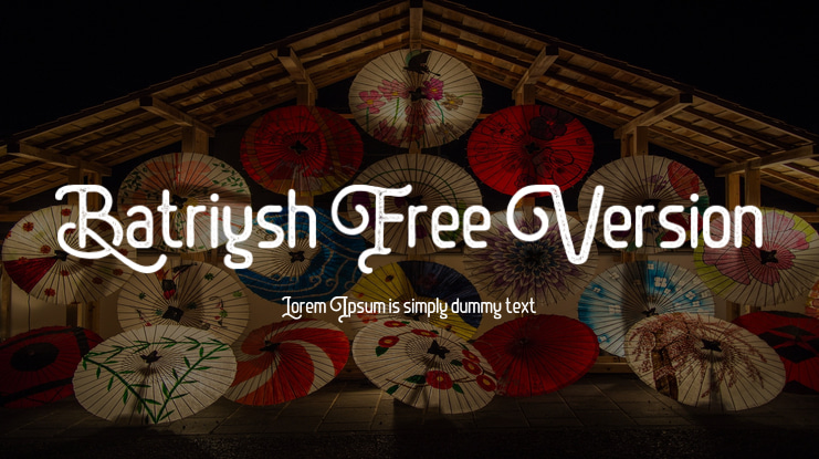 Batriysh Free Version Font