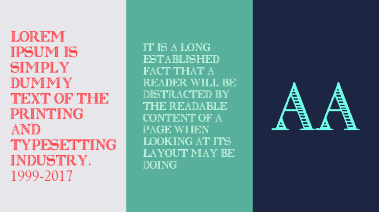 Clasica Striped by Marta van Ec Font