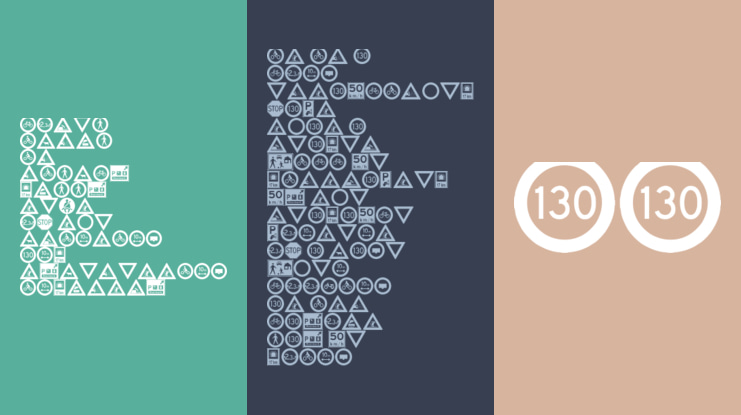 traffic signs tfb Font