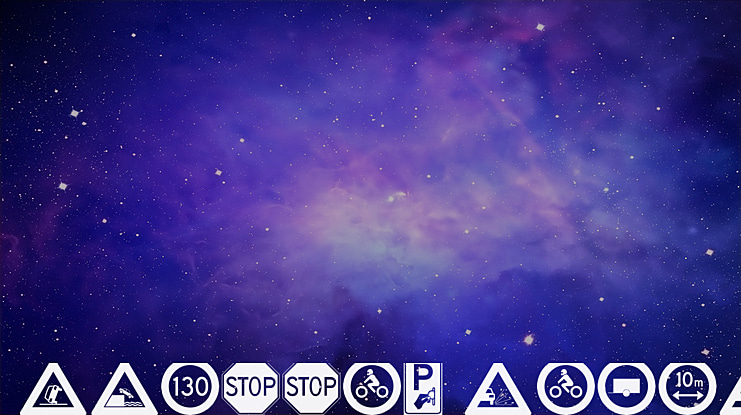 traffic signs tfb Font