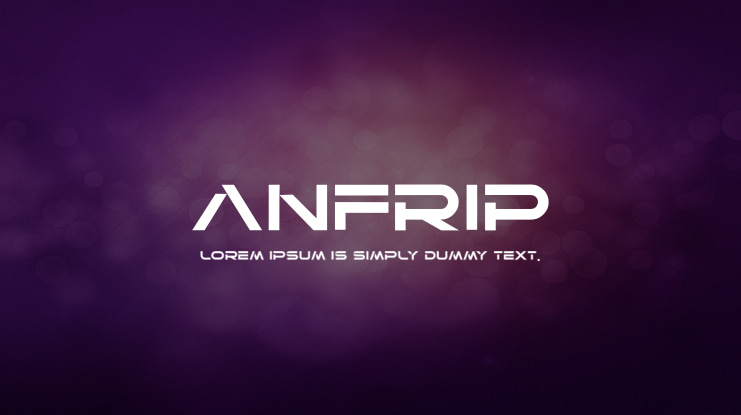 ANFRIP Font Family