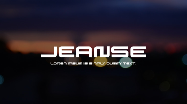 JEANSE Font Family